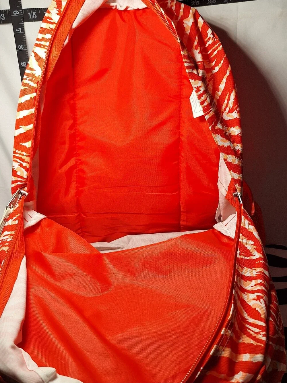 Jansport Backpack, Zebra Stripes, Red & White